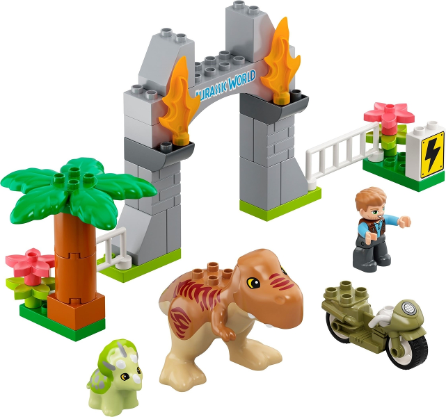LEGO® DUPLO® 10939 T-Rex a Triceratops na útěku
