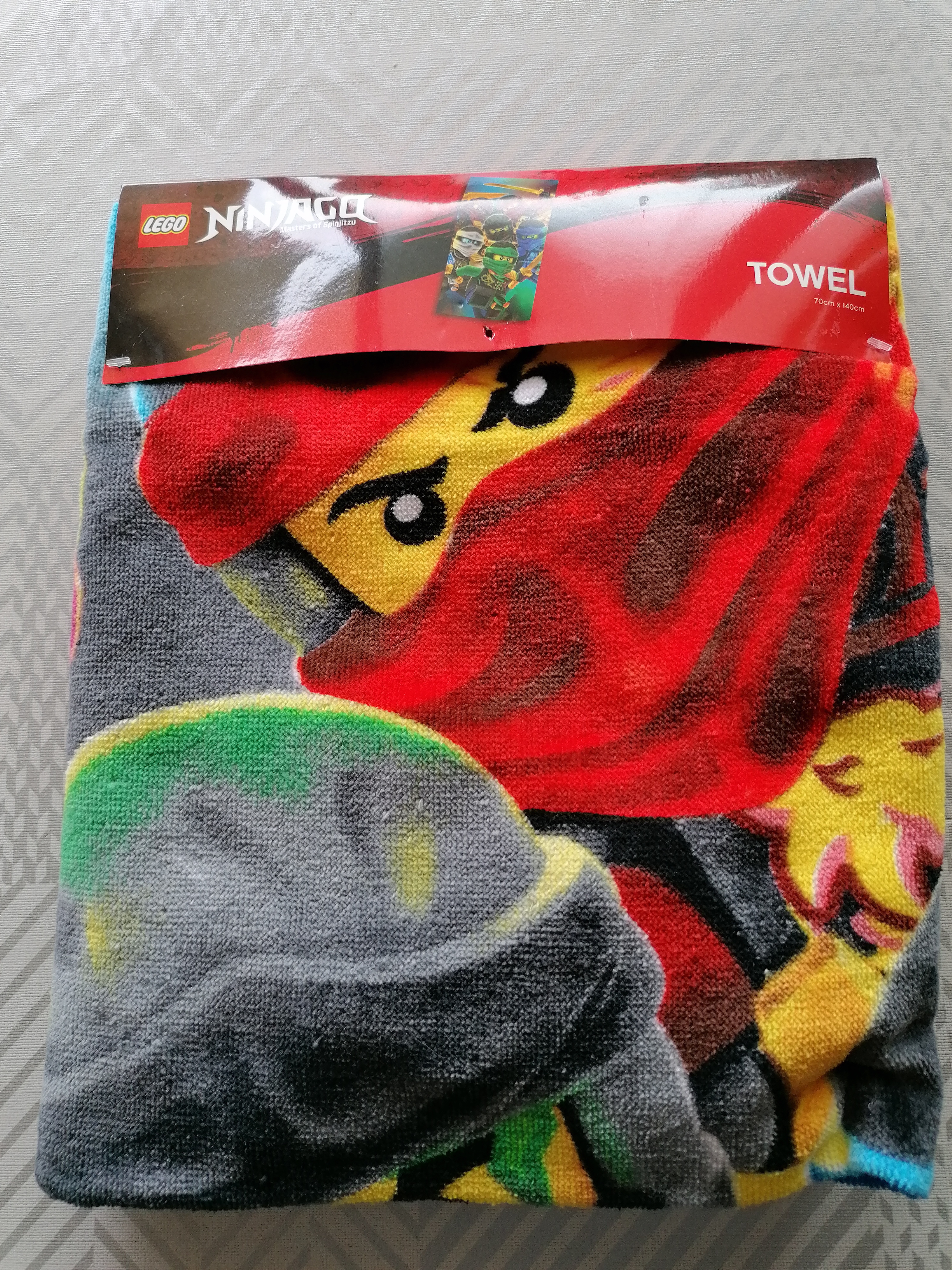 Dětská osuška Lego Ninjago, 70 x 140 cm
