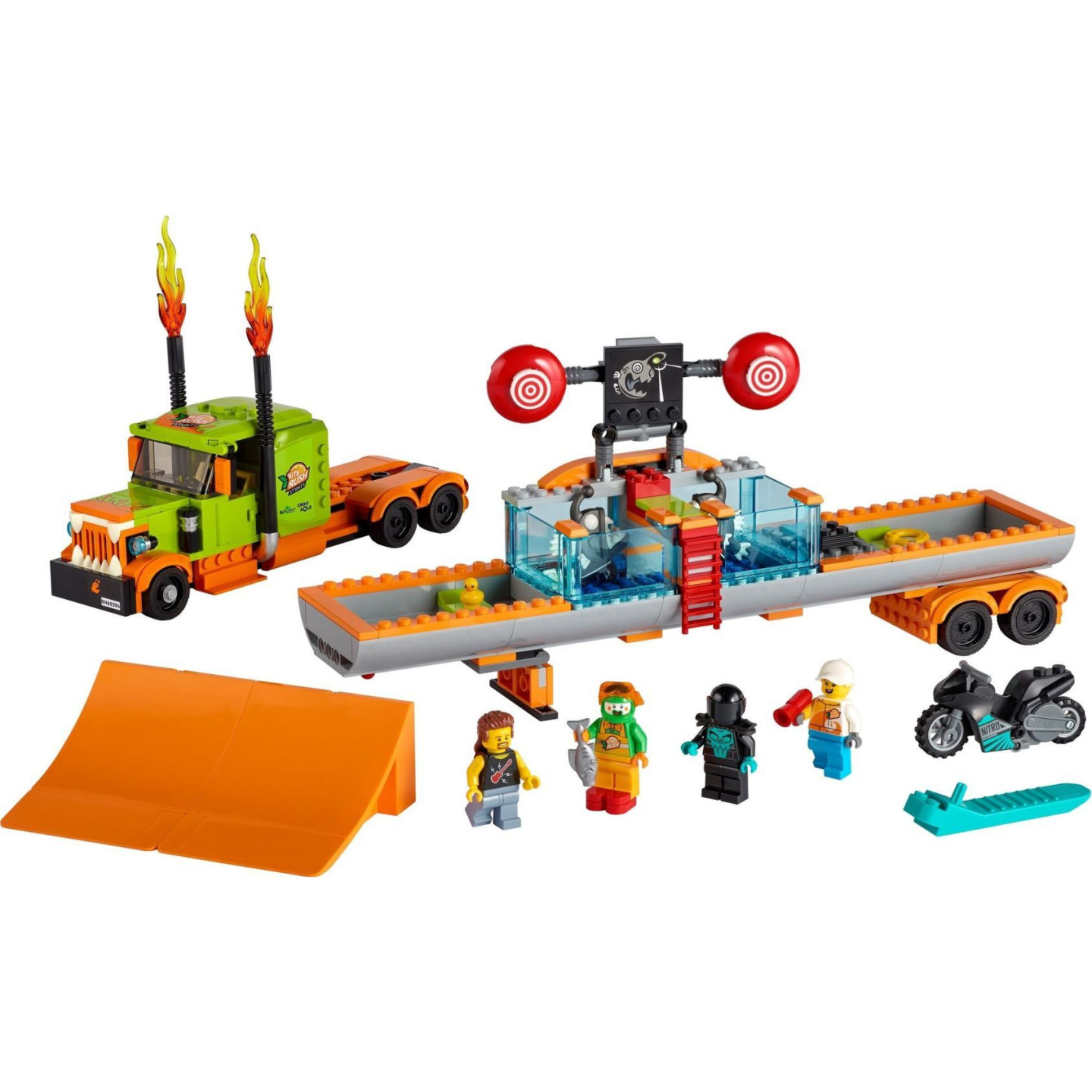 LEGO® CITY 60294 Kaskadérský kamión - poškozená krabice