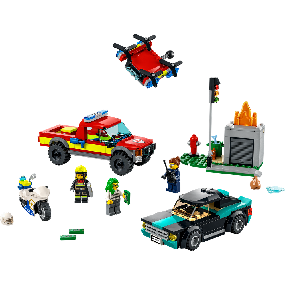 LEGO® City 60319 Hasiči a policejní honička