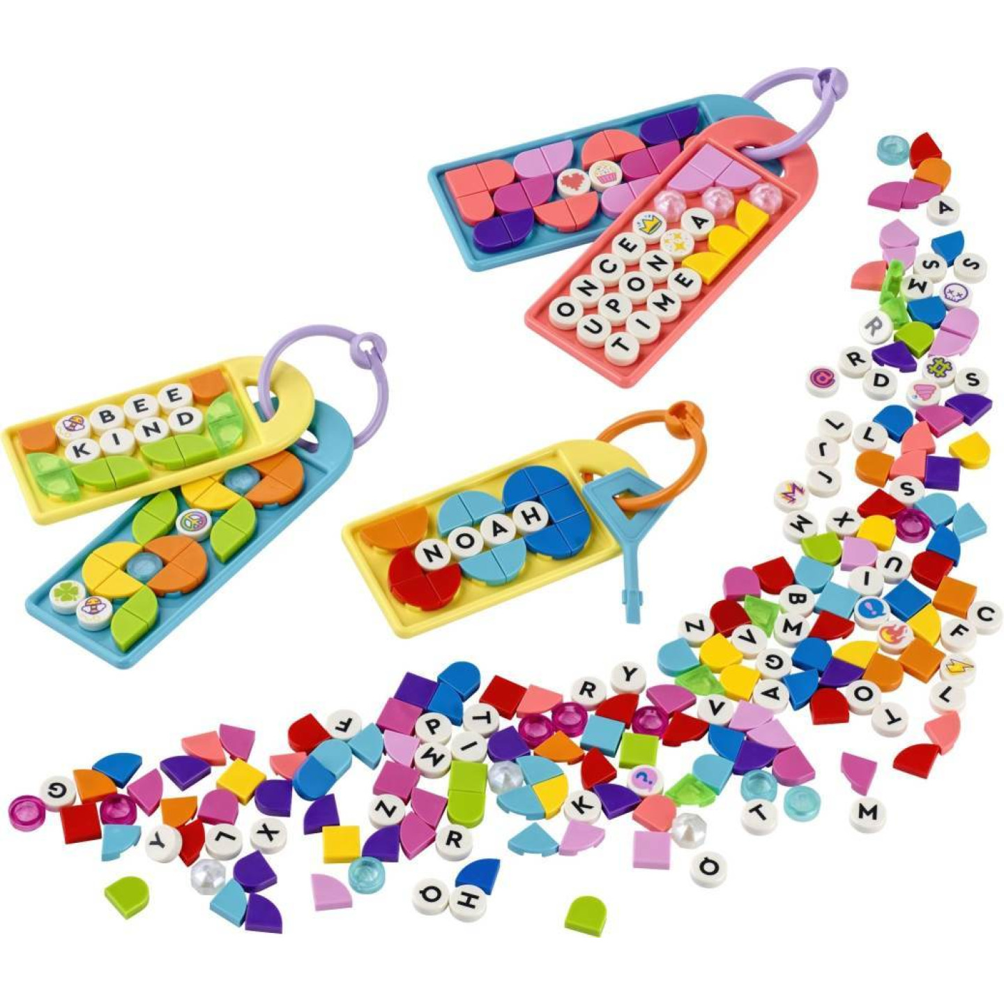 LEGO® DOTS™ 41949 Mega balení ozdob na tašku – zábavné vzkazy