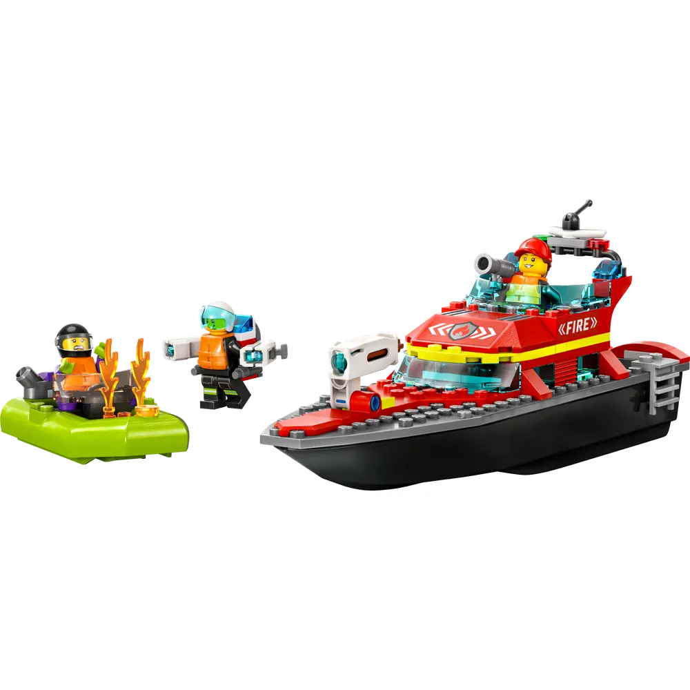 LEGO® CITY 60373 Hasičská záchranná loď a člun
