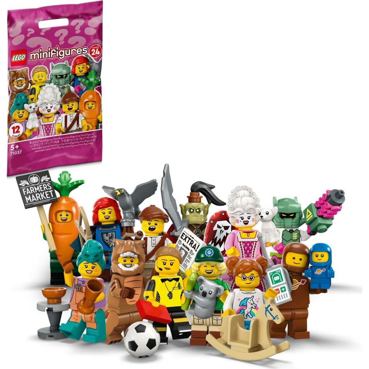 LEGO® Minifigures 71037 Minifigurky 24. série Originální box 36 ks