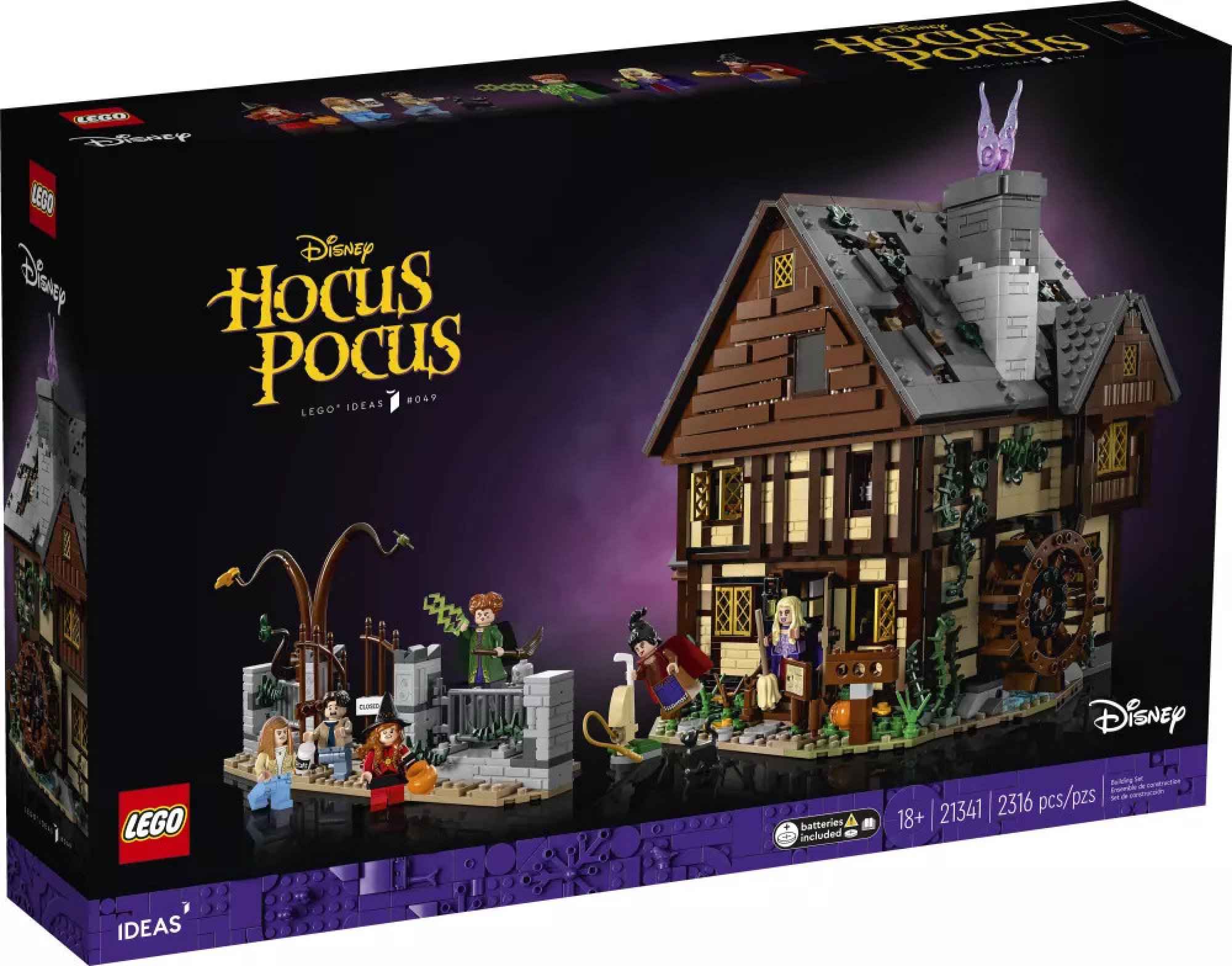 LEGO® Ideas 21341 Disney Hokus pokus: Chatka sester Sandersonových