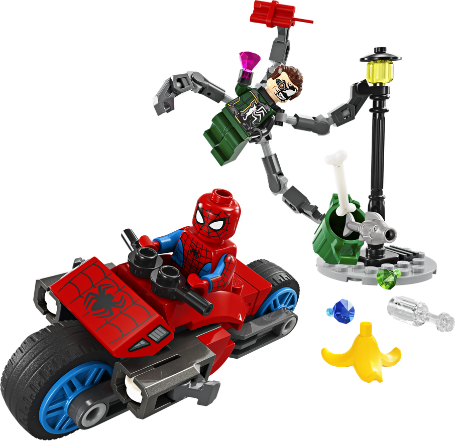 LEGO® Marvel 76275 Honička na motorce: Spider-Man vs. Doc Ock