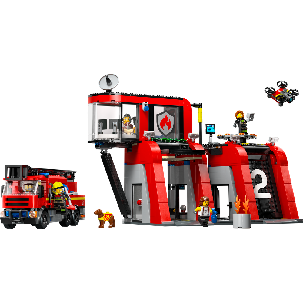 LEGO® CITY 60414 Hasičská stanice s hasičským vozem