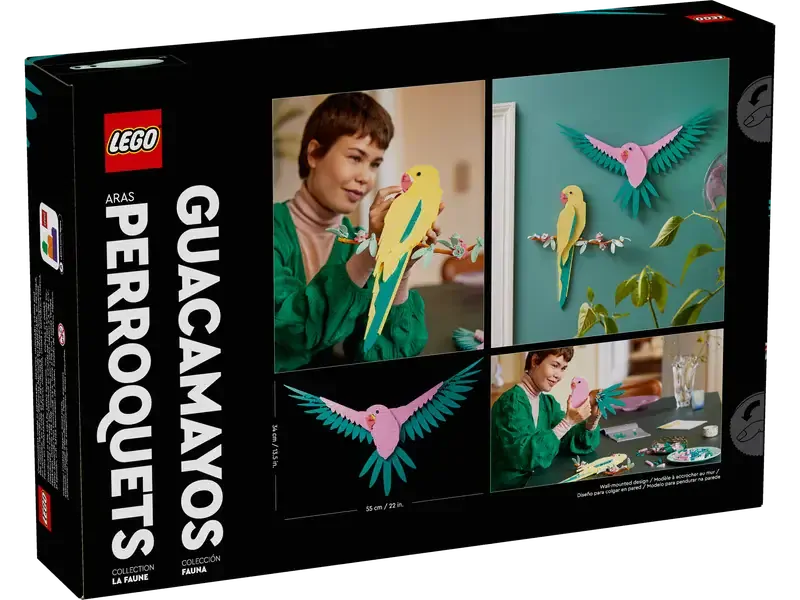 LEGO® Art 31211 Kolekce zvířat papouška ary