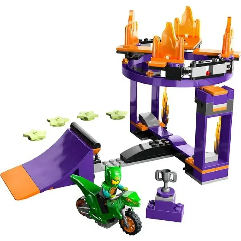 LEGO® City 60359 Kaskadérská výzva s rampou a obručí