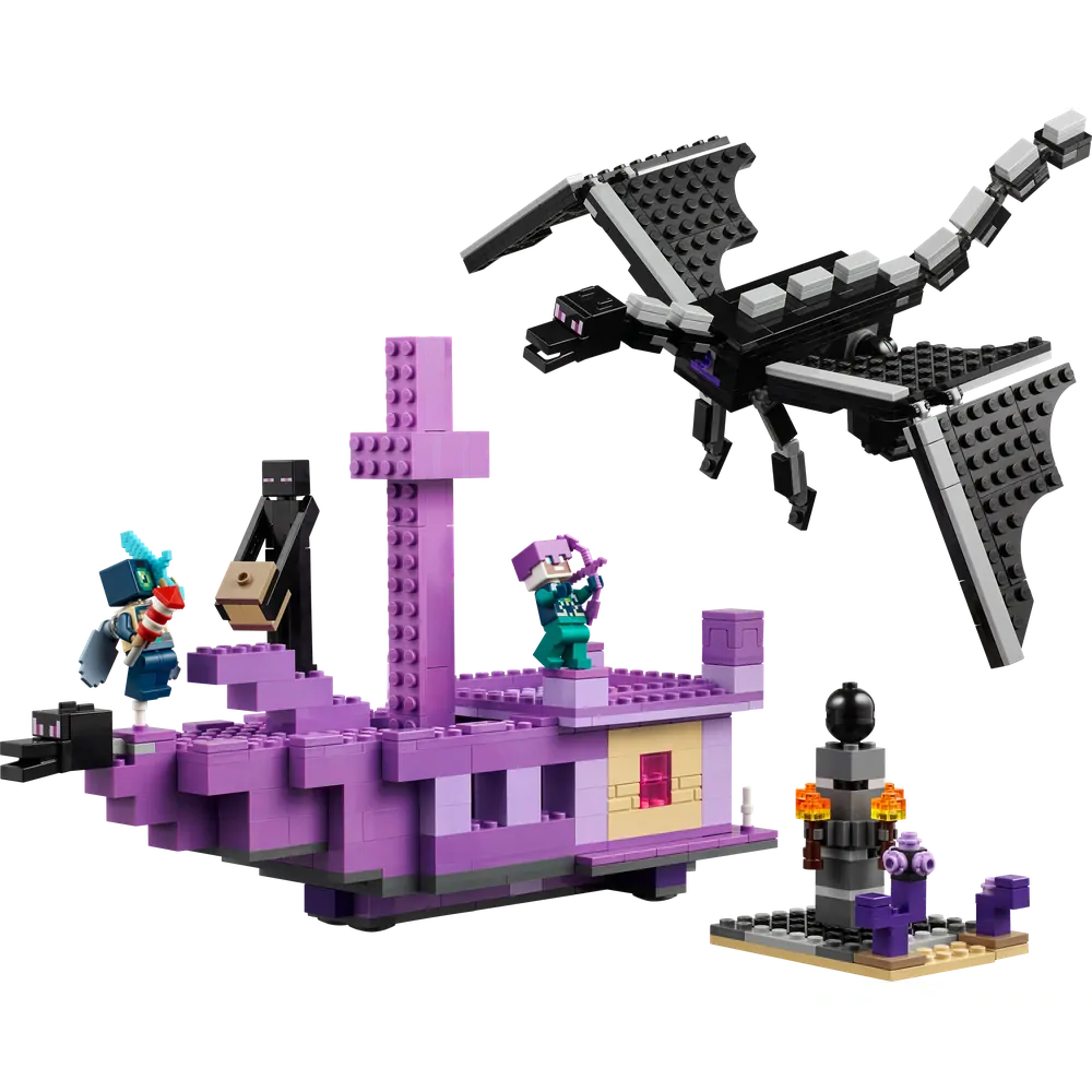 LEGO® Minecraft® 21264 Drak z Enderu a loď z Endu