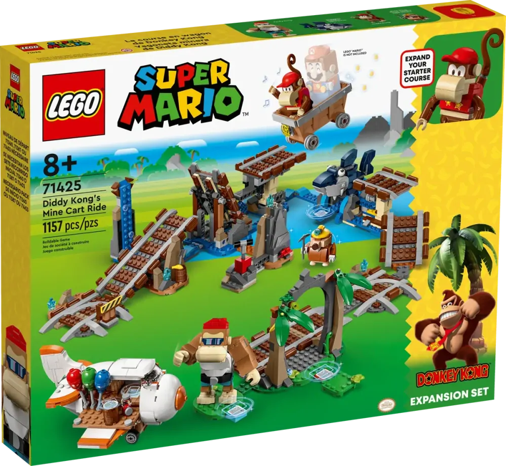 LEGO® Super Mario™ 71425 Diddy Kongova jízda v důlním vozíku