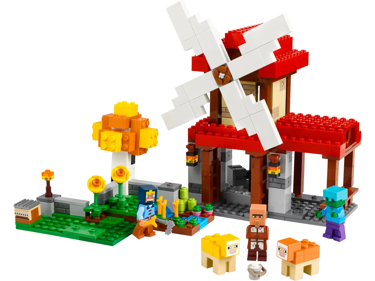 LEGO® Minecraft 21262 Farma s větrným mlýnem