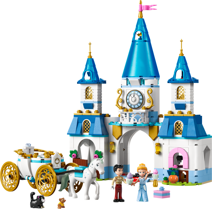 LEGO® ǀ Disney 43275 Popelčin zámek a kočár s koňmi