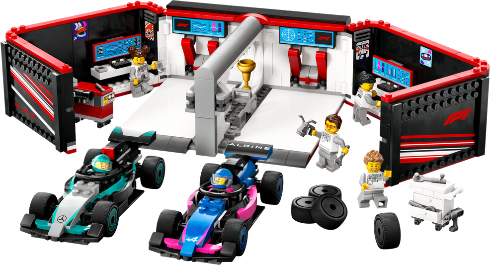 LEGO® City 60444 Garáž F1® a vozy Mercedes-AMG a Alpine