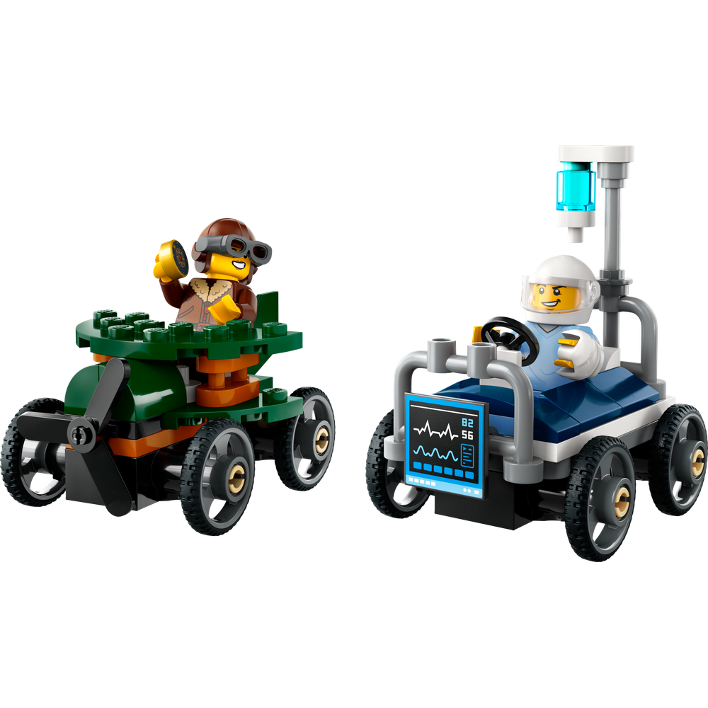 LEGO® City 60459 Závodní balíček: Letadlo vs. nemocniční lůžko