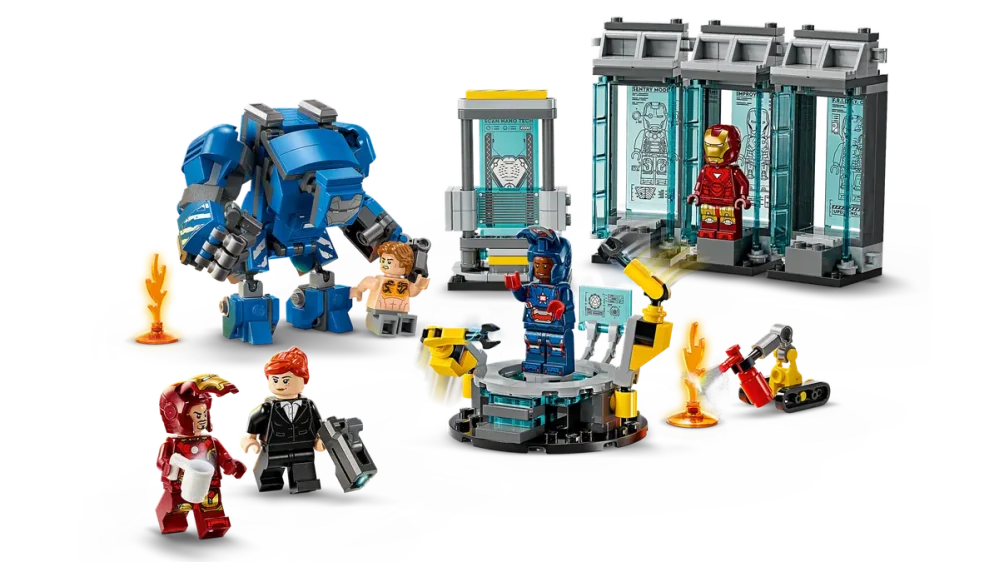 LEGO® Marvel 76315 Iron Man a jeho laboratoř: Síň brnění