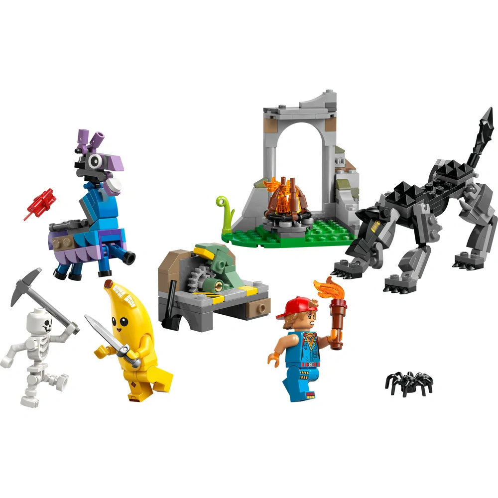 LEGO® Fortnite® 77075 Peely a Sparkplug a jejich tábořiště