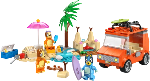 LEGO® Bluey 11202 Bluey a rodinný výlet autem na pláž