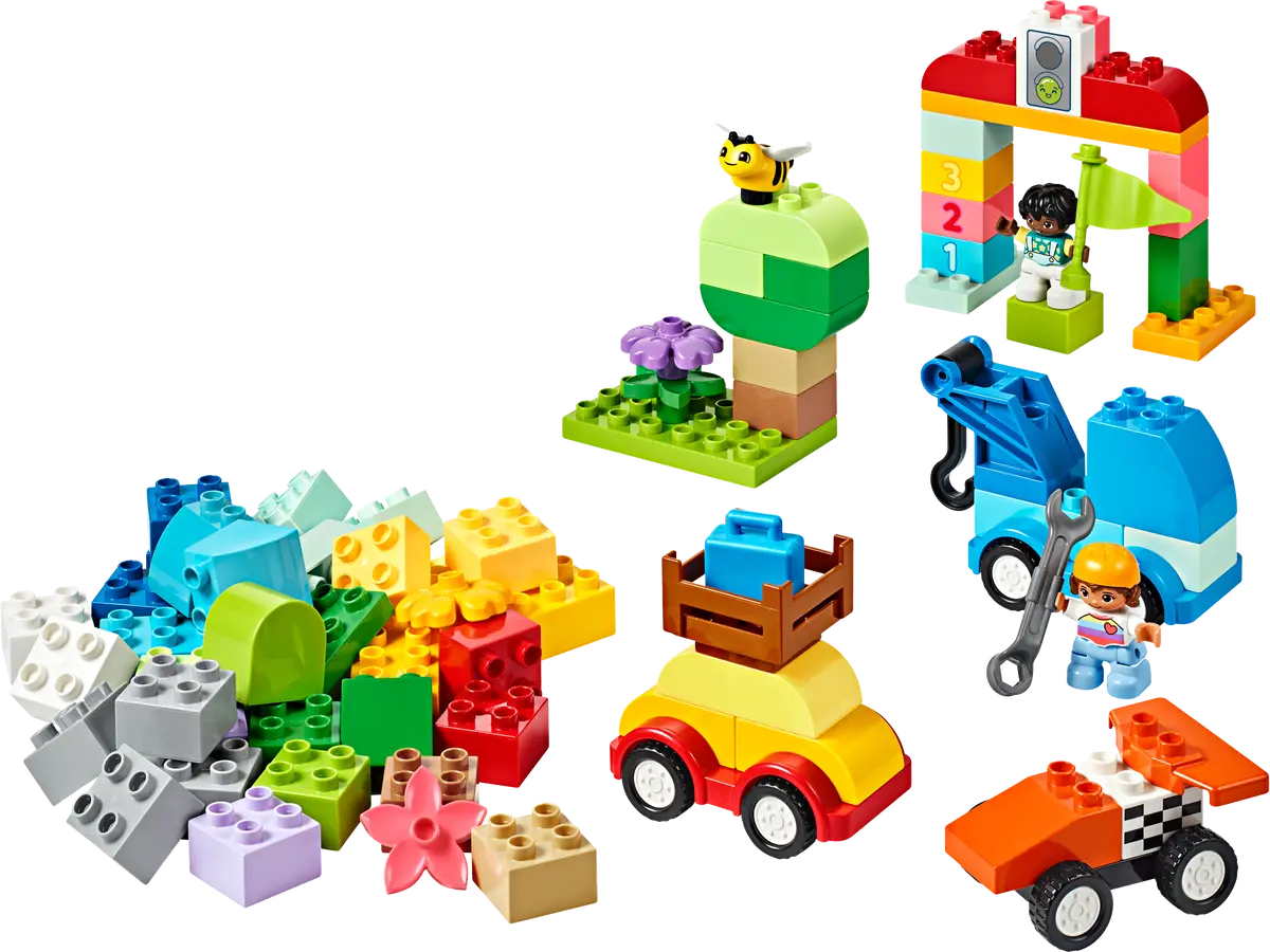 LEGO® DUPLO® 10439 Auta a náklaďáky – box s kostkami