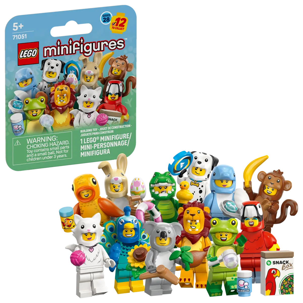 LEGO® Minifigurky 71051 28. série – zvířata - Originální box 24 ks minifigurek