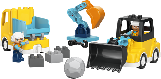 LEGO® DUPLO® 10475 Vozidla na stavbě 3 v 1