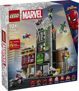 LEGO® ǀ Marvel Spider-Man vs. Oscorp, Kids’ Super Hero Building Kit 76324