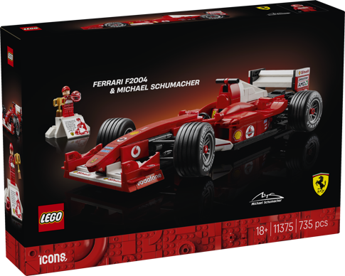 LEGO® ICONS 11375 Ferrari F2004 a Michael Schumacher