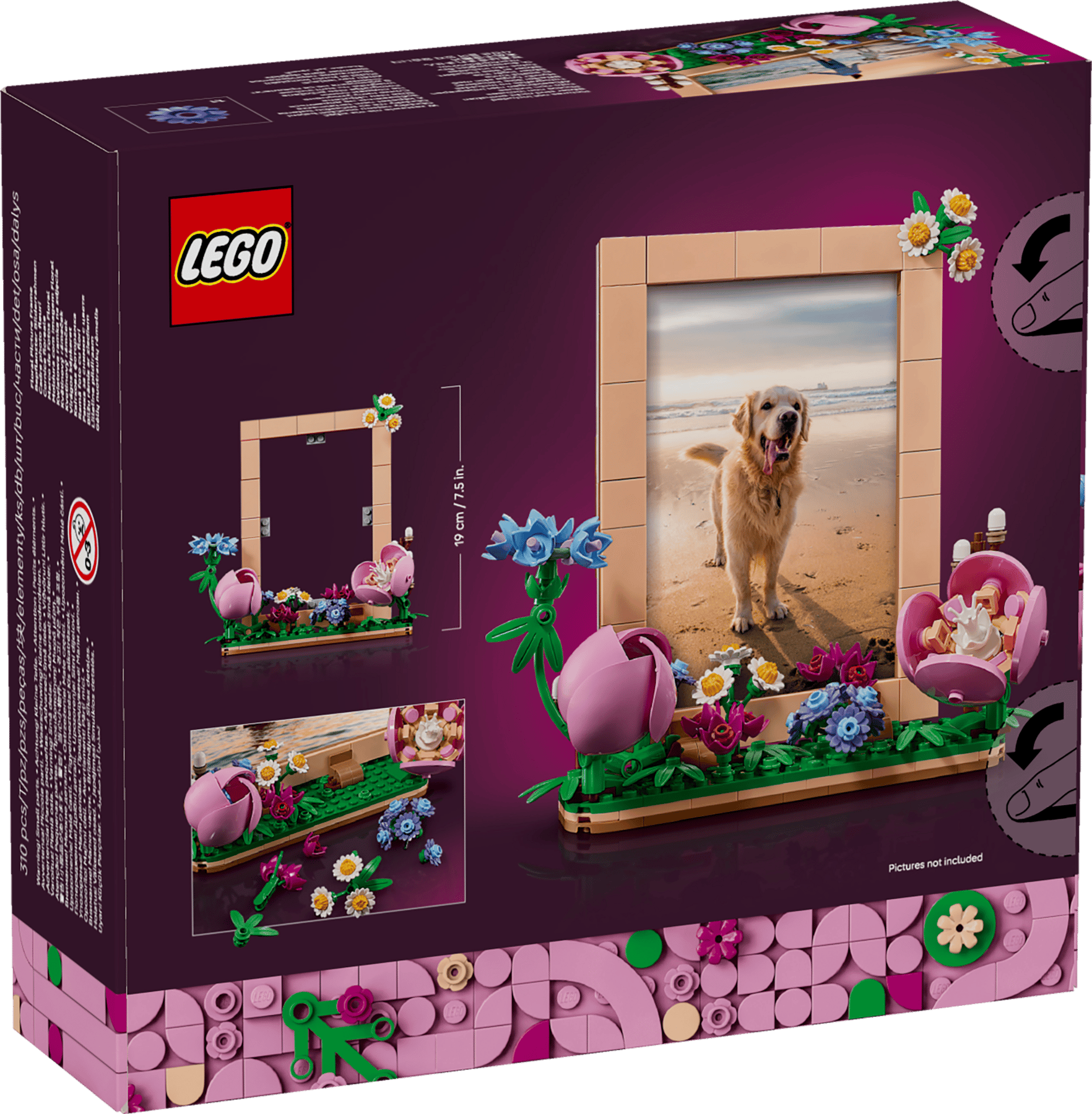 LEGO Botanicals Sada 40916 Květinový Rámeček na fotografii