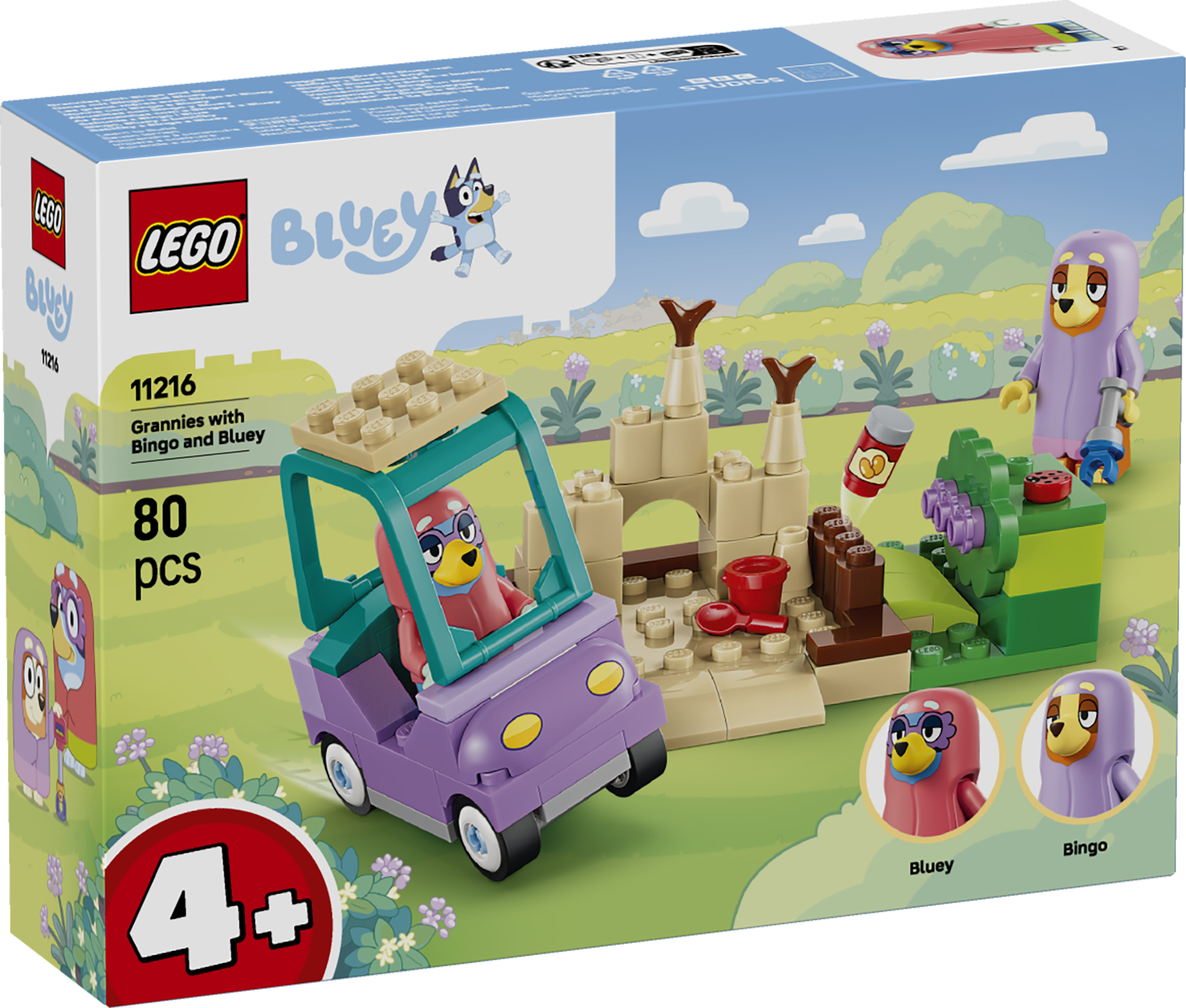 LEGO® Bluey 11216 Bingo, Bluey a babičky