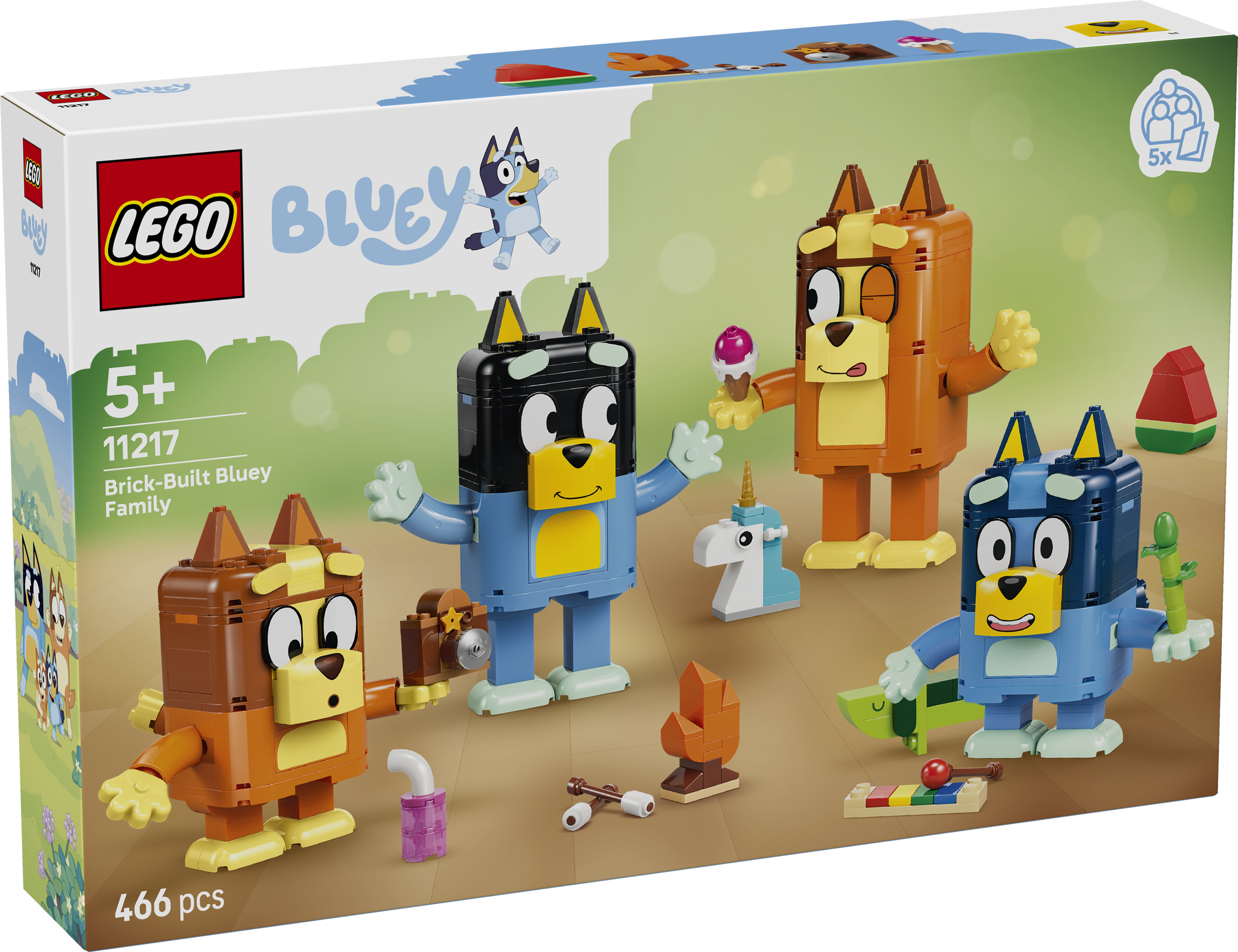 LEGO® Bluey 11217 Bluey a její rodinka z kostek