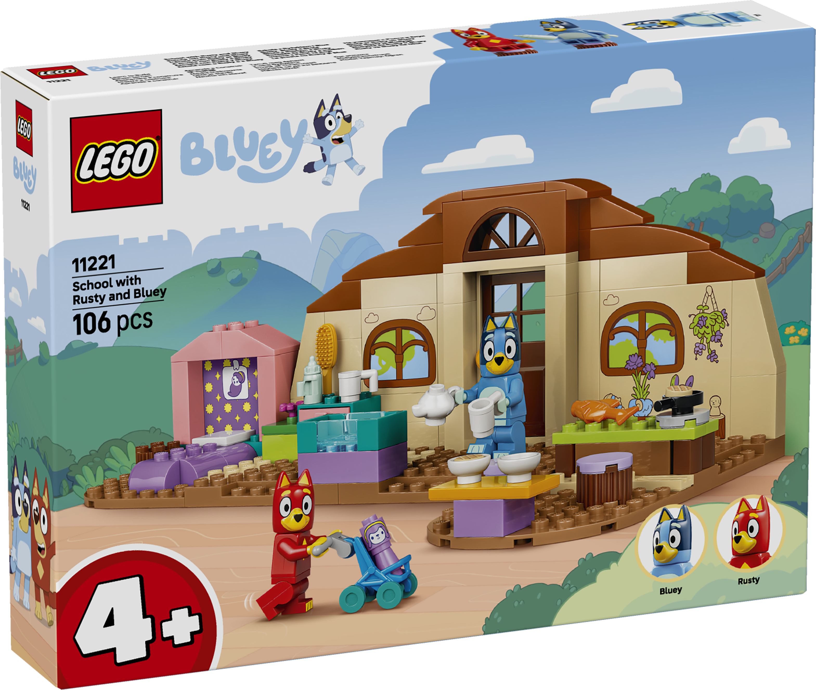 LEGO® Bluey 11221 Rusty, Bluey a škola