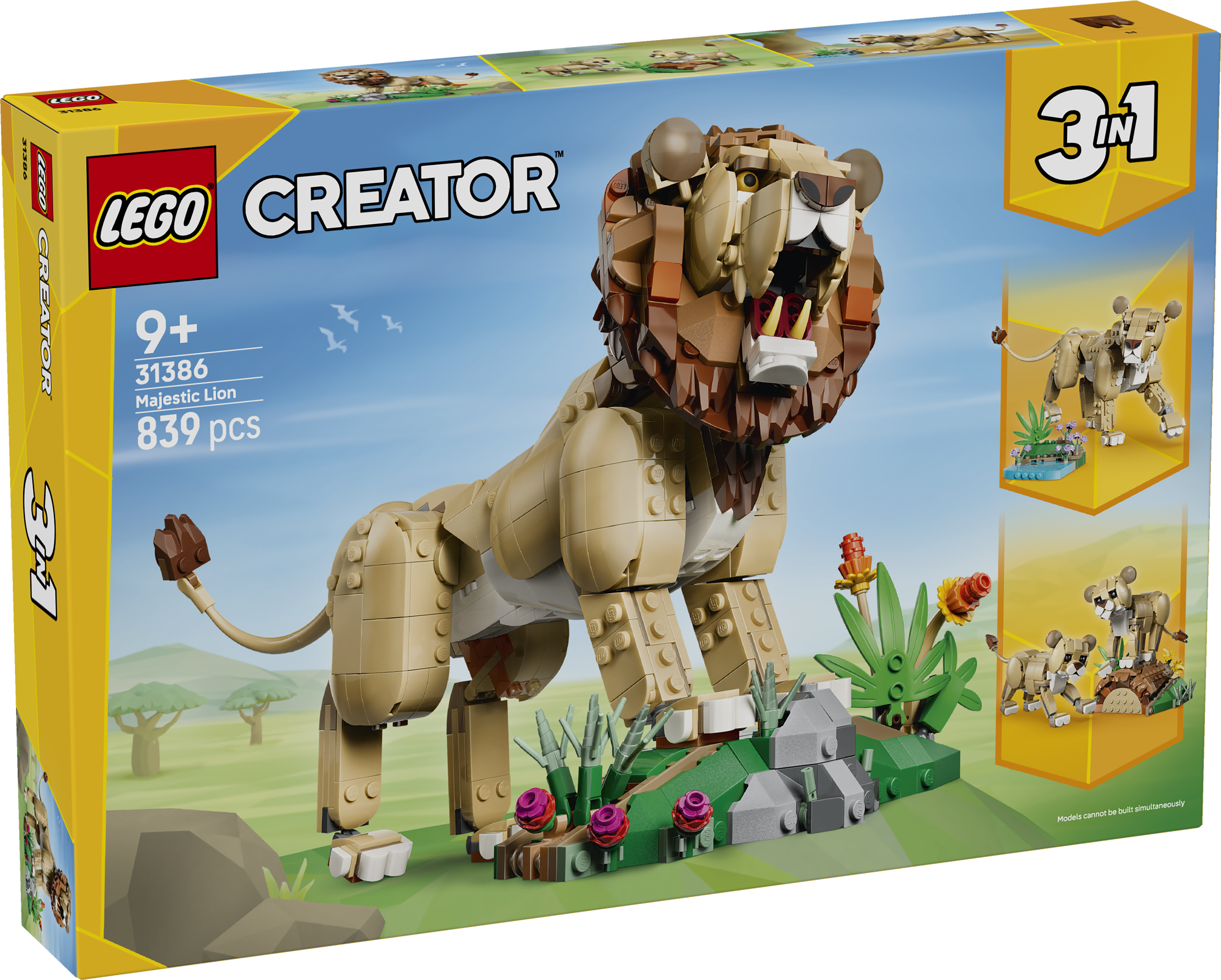 LEGO® Creator 31386 Divoká zvířata: Majestátní lev