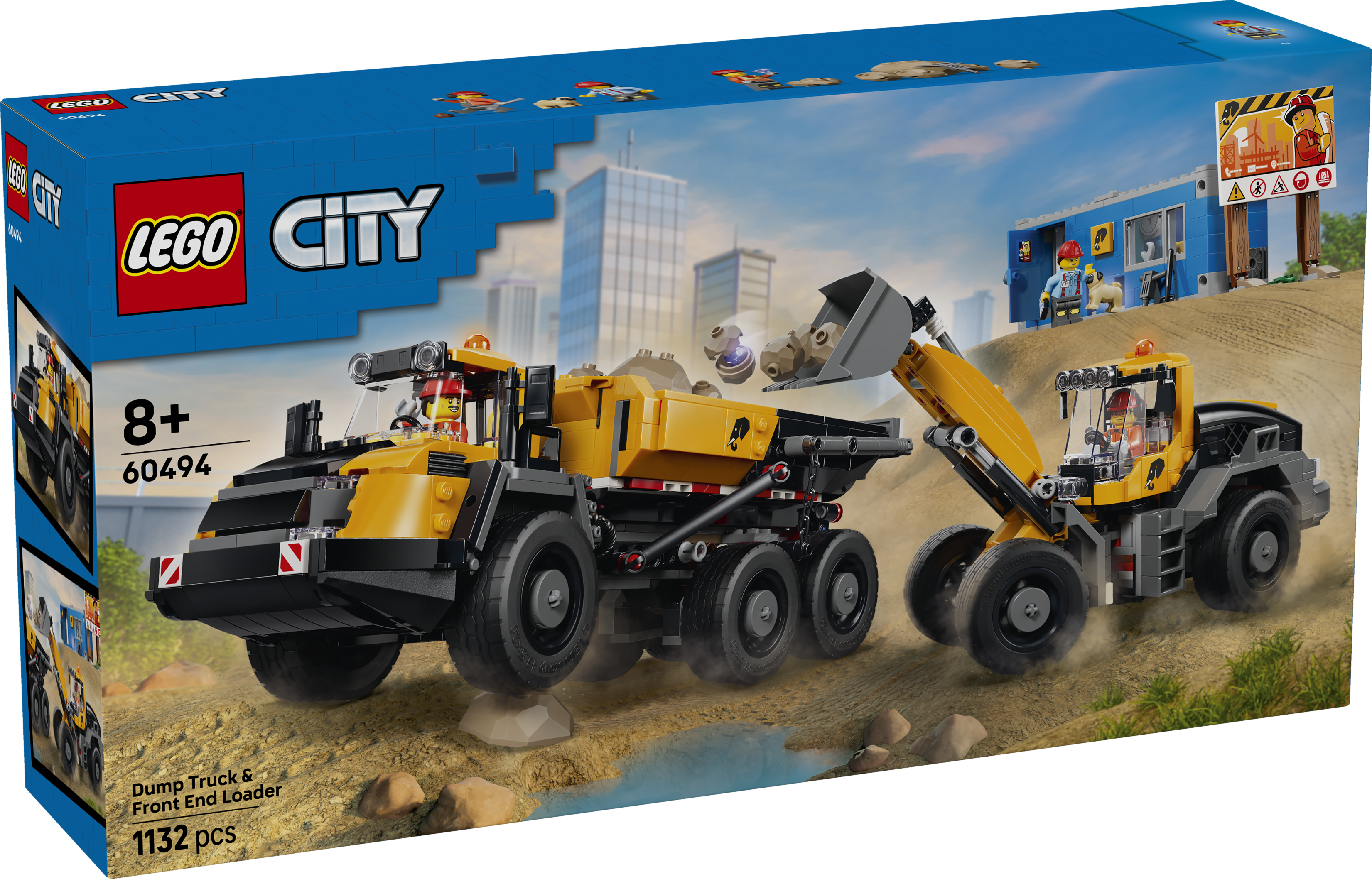 LEGO® City 60494 Sklápěč a čelní nakladač