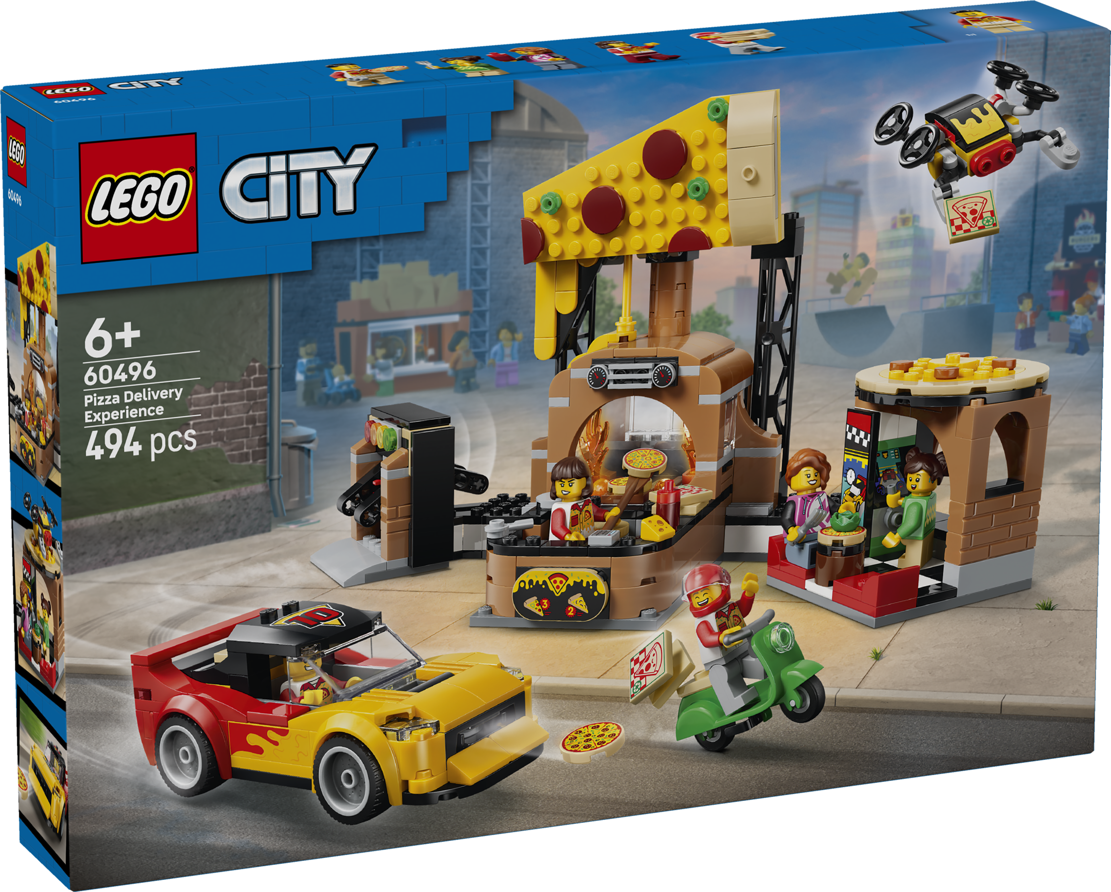 LEGO® City 60496 Rozvoz pizzy a vozidla