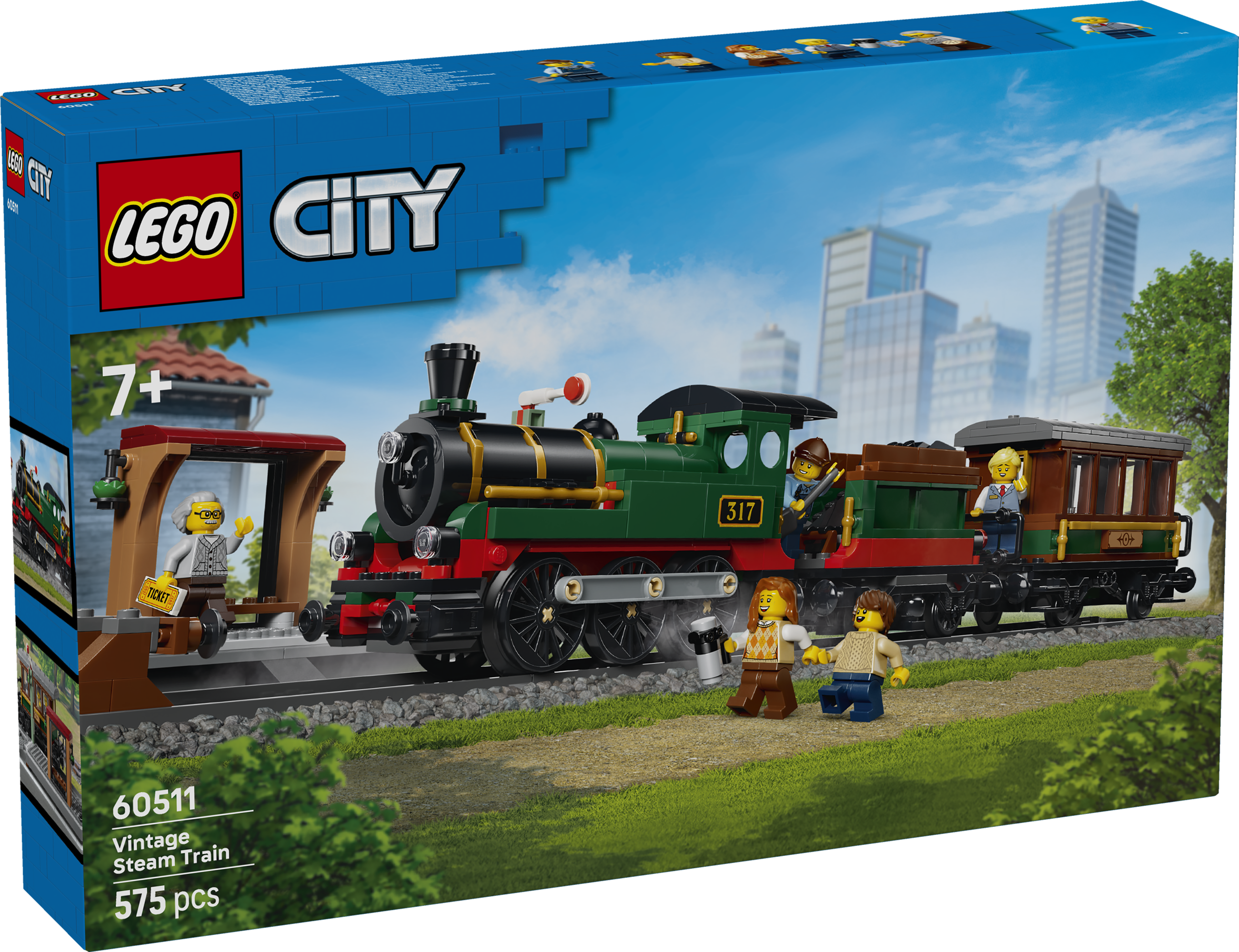 LEGO® City 60511 Vintage parní vlak