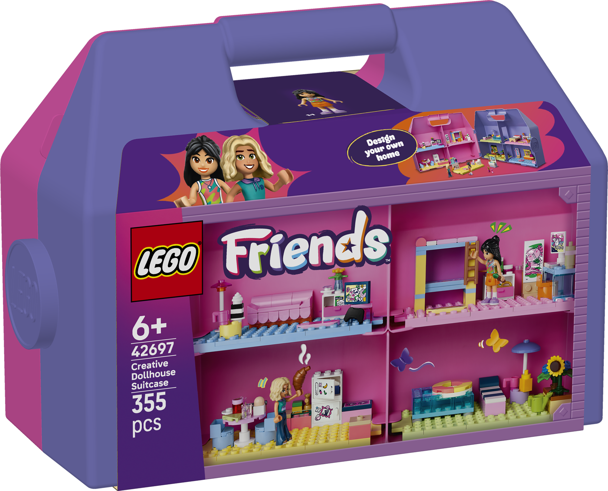 LEGO® Friends 42697 Kreativní kufřík a domek pro panenky