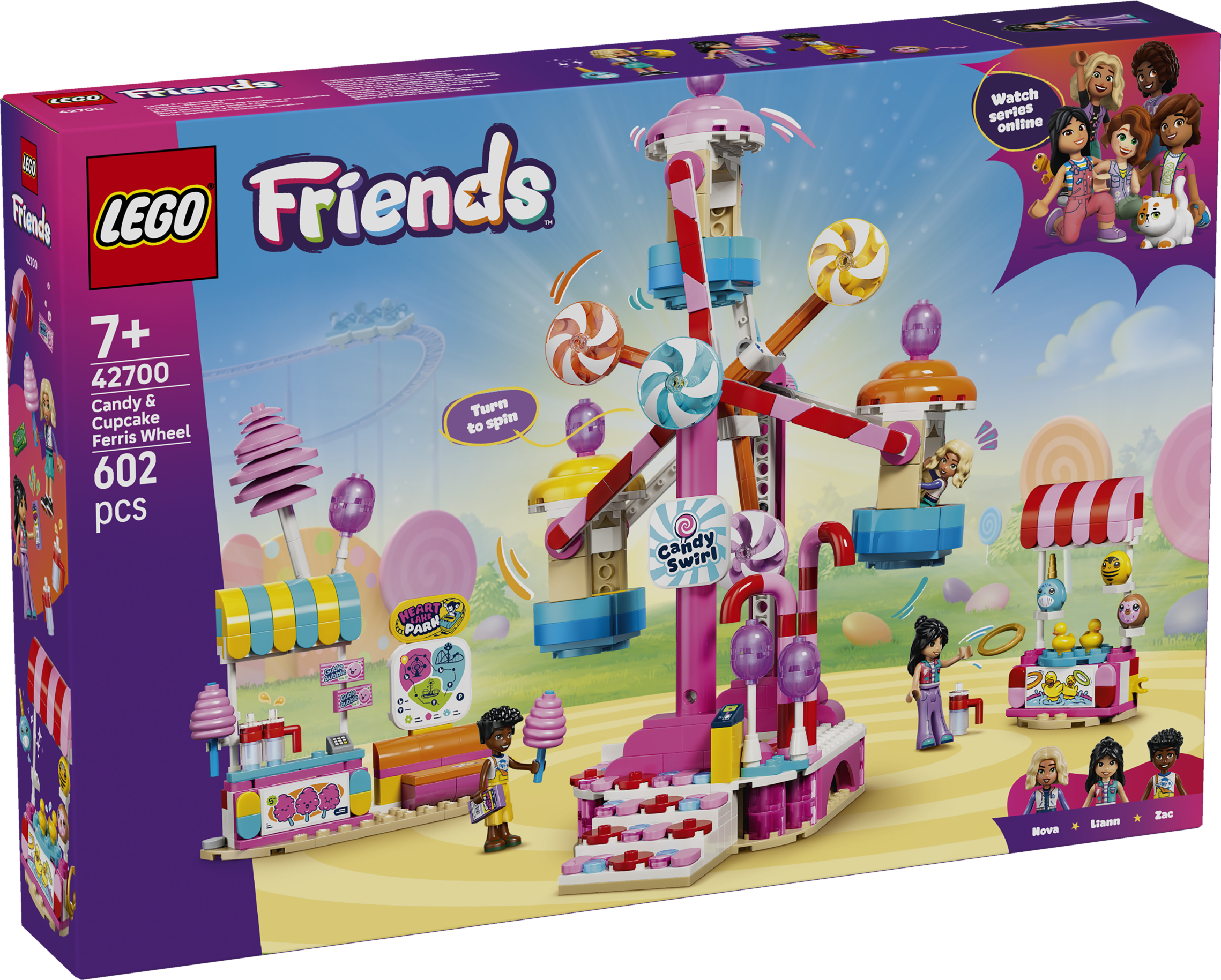 LEGO® Friends 42700 Kolotoč se sladkostmi a cupcaky