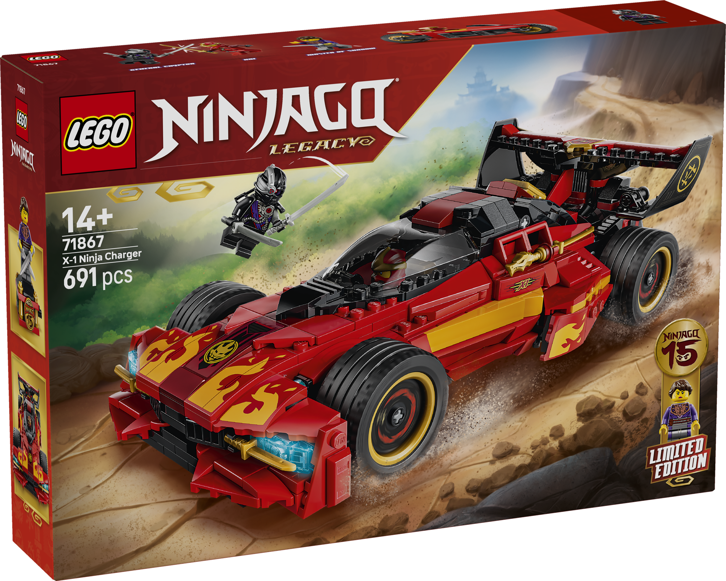 LEGO® NINJAGO 71867 Kaiův červený bourák: 15 let NINJAGO