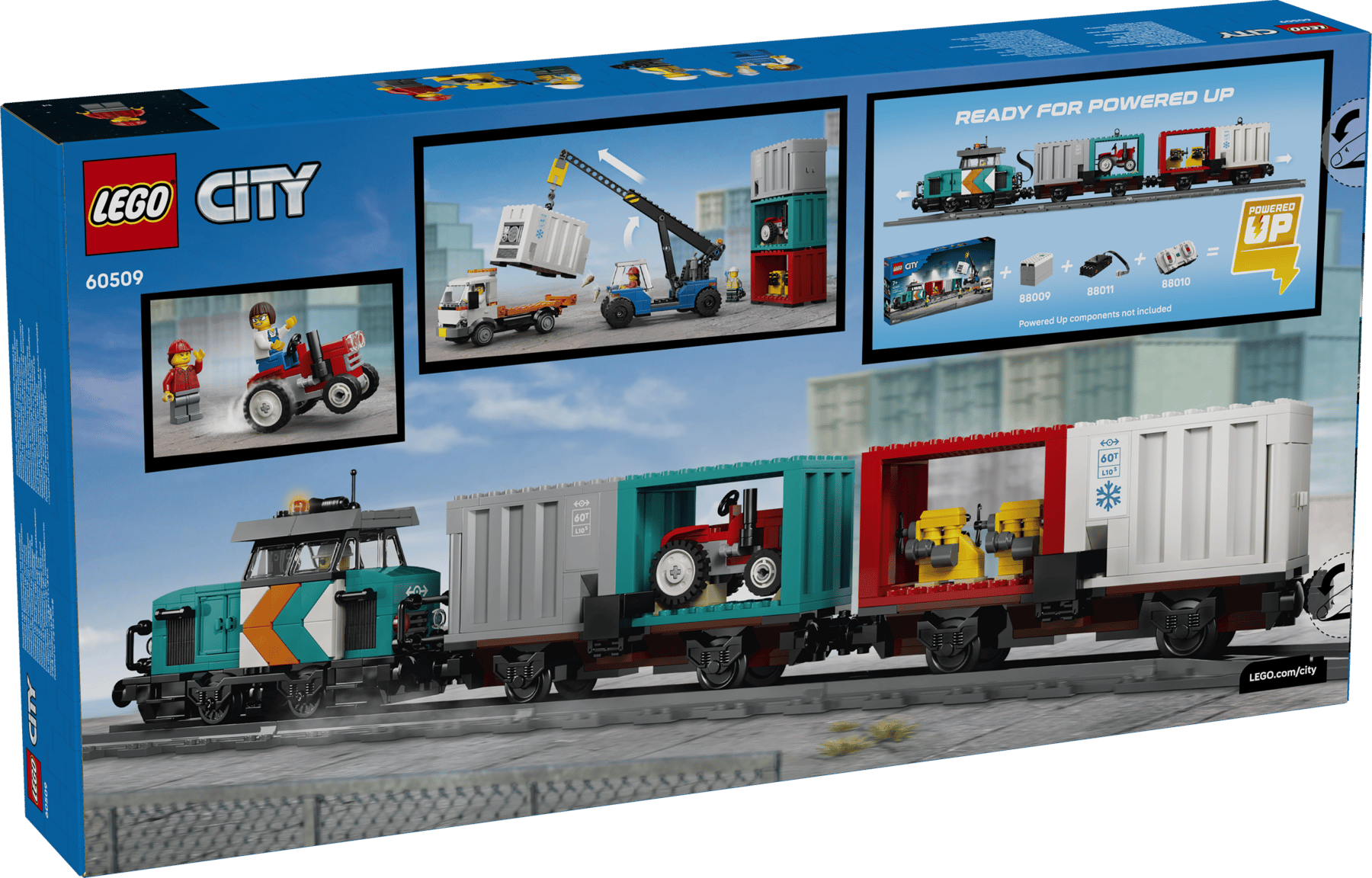 LEGO® City 60509 Přístavní nákladní vlak s jeřábem a náklaďákem