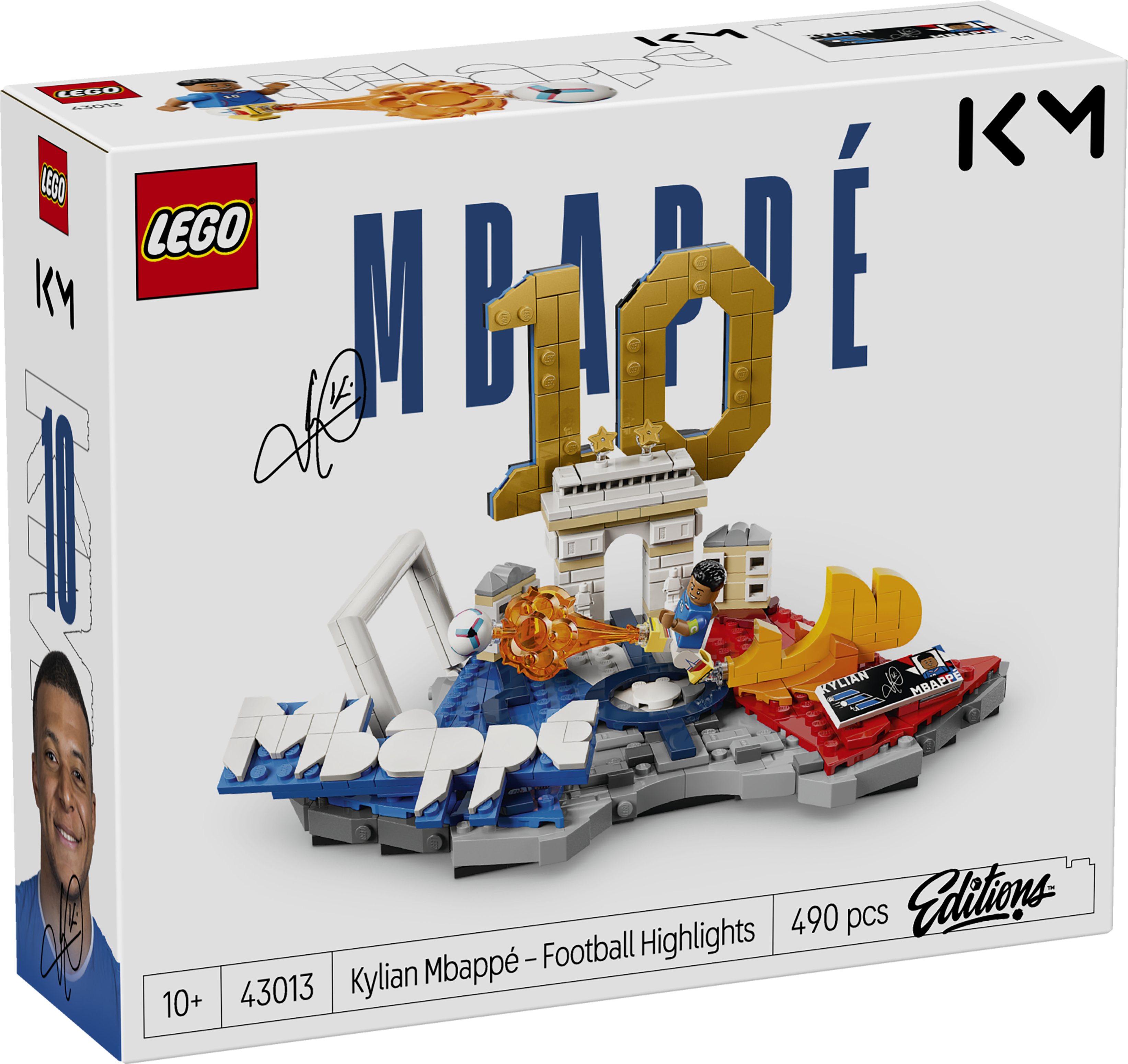 LEGO® Editions 43013 Kylian Mbappé – Hvězdné momenty fotbalu