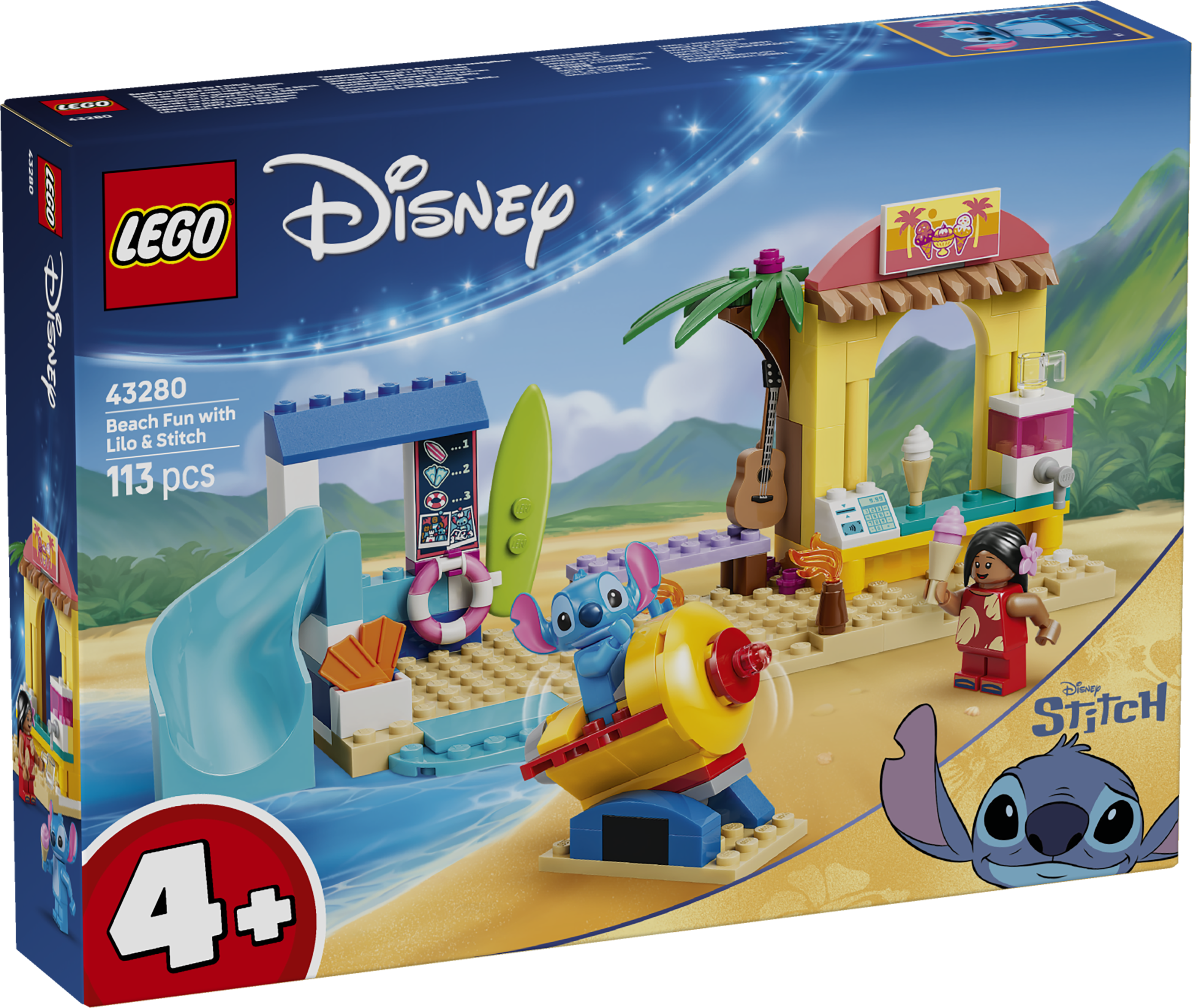 LEGO® Disney Classic 43280 Zábava na pláži s Lilo a Stitchem
