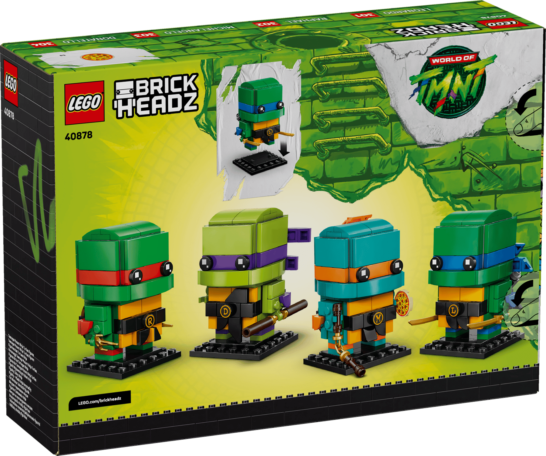 LEGO® BrickHeadz 40878 Figurky: Želvy Ninja