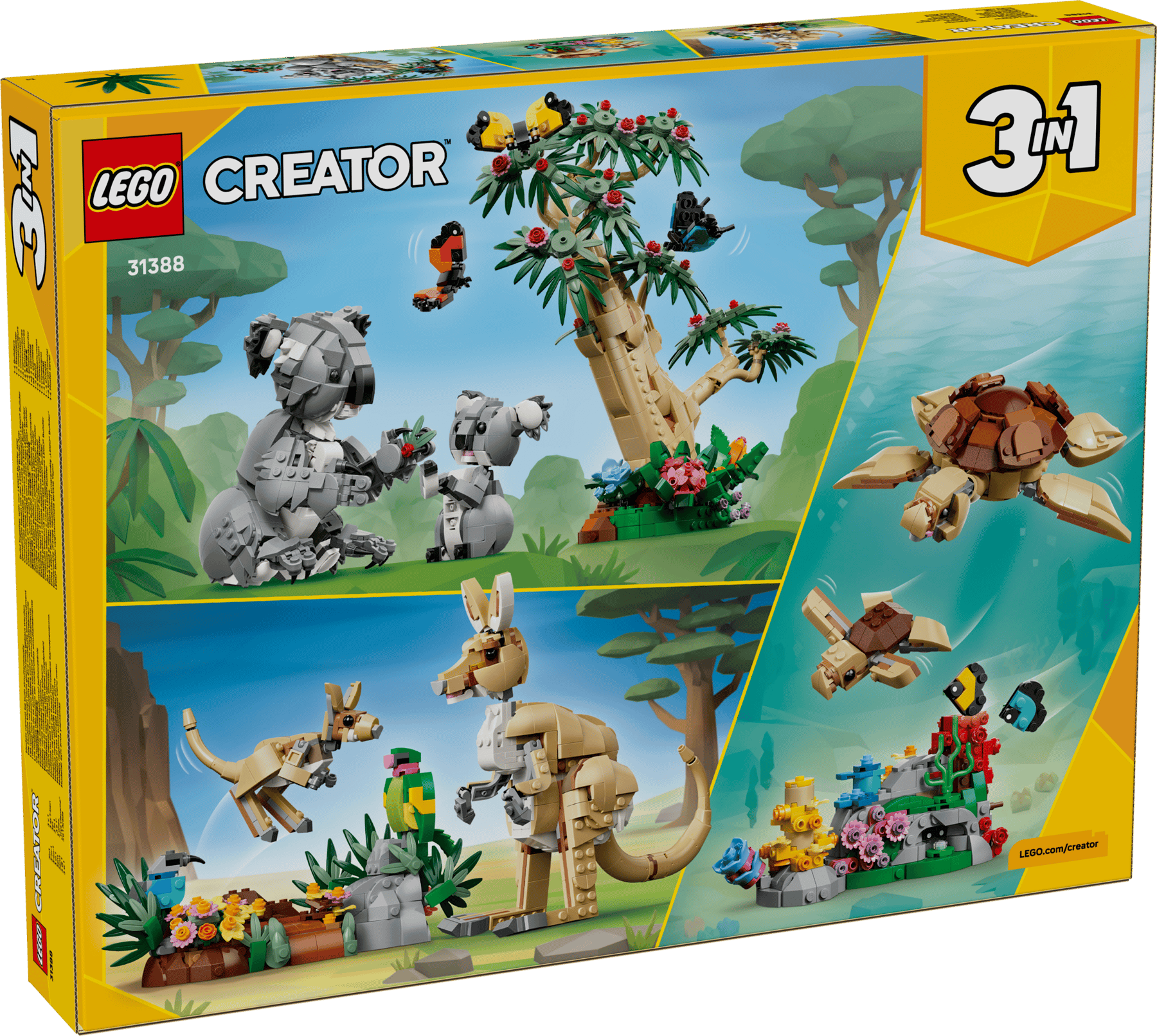 LEGO® Creator 31388 Divoká zvířata: Koalí rodinka