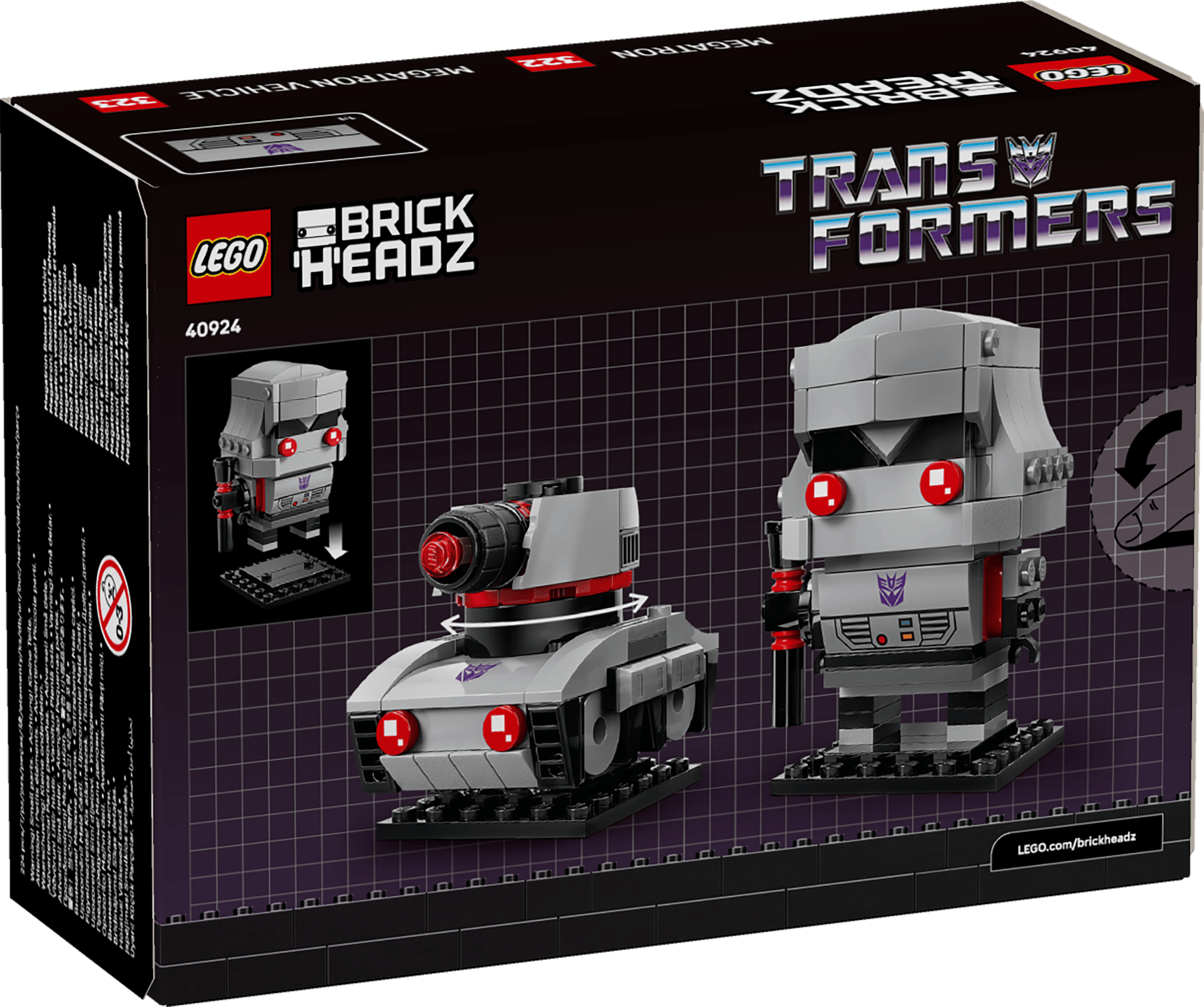 LEGO® BrickHeadz™ 40924 Robot Megatron a vozidlo