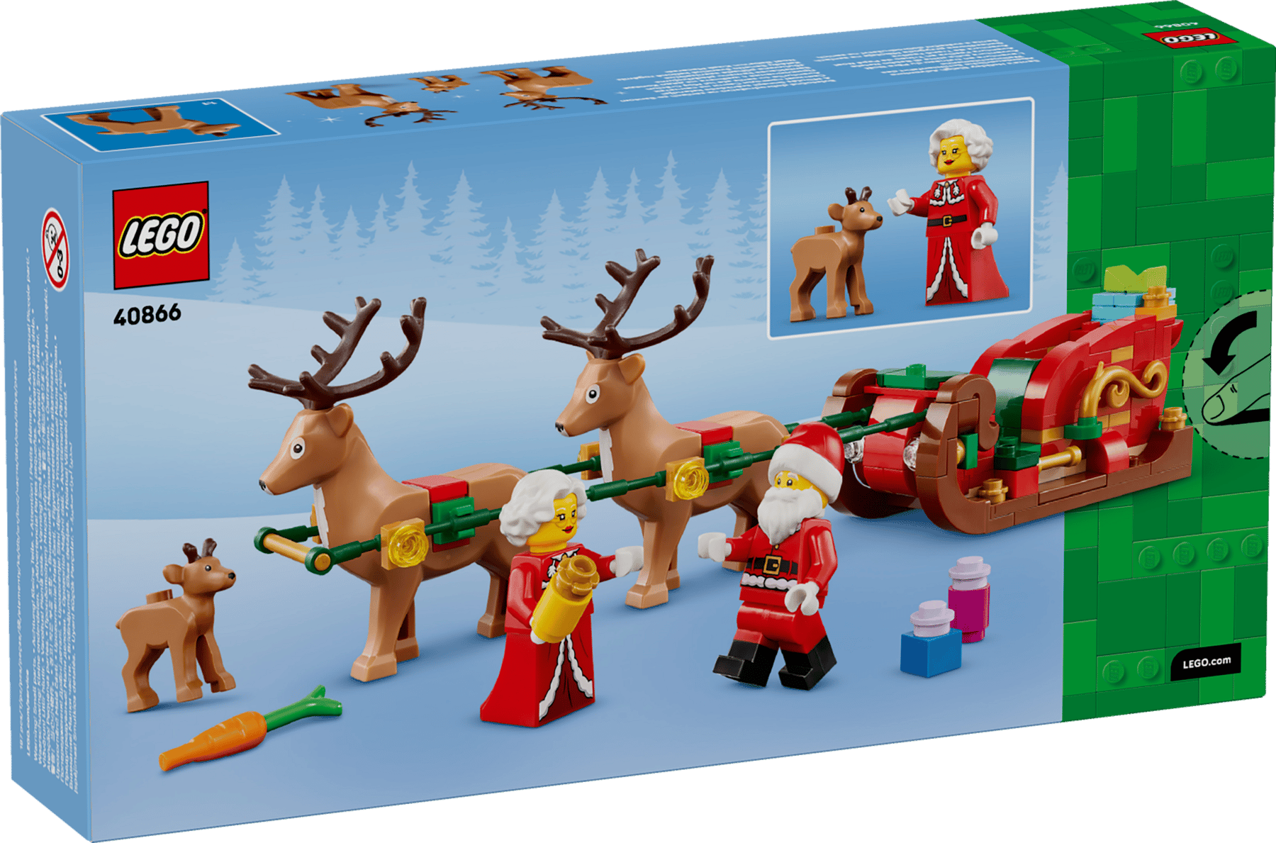 LEGO® 40866 Santa a sváteční dobrodružství na saních