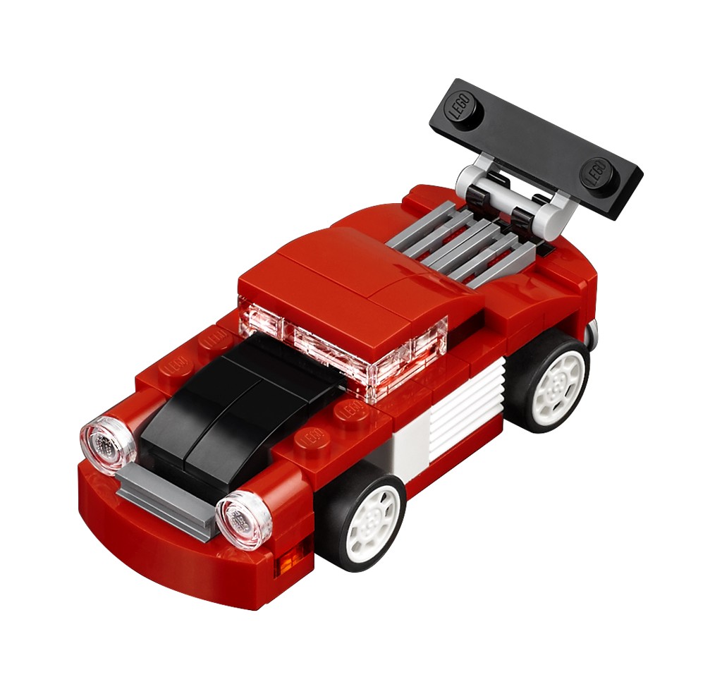 LEGO® 31055, Červené závodní auto