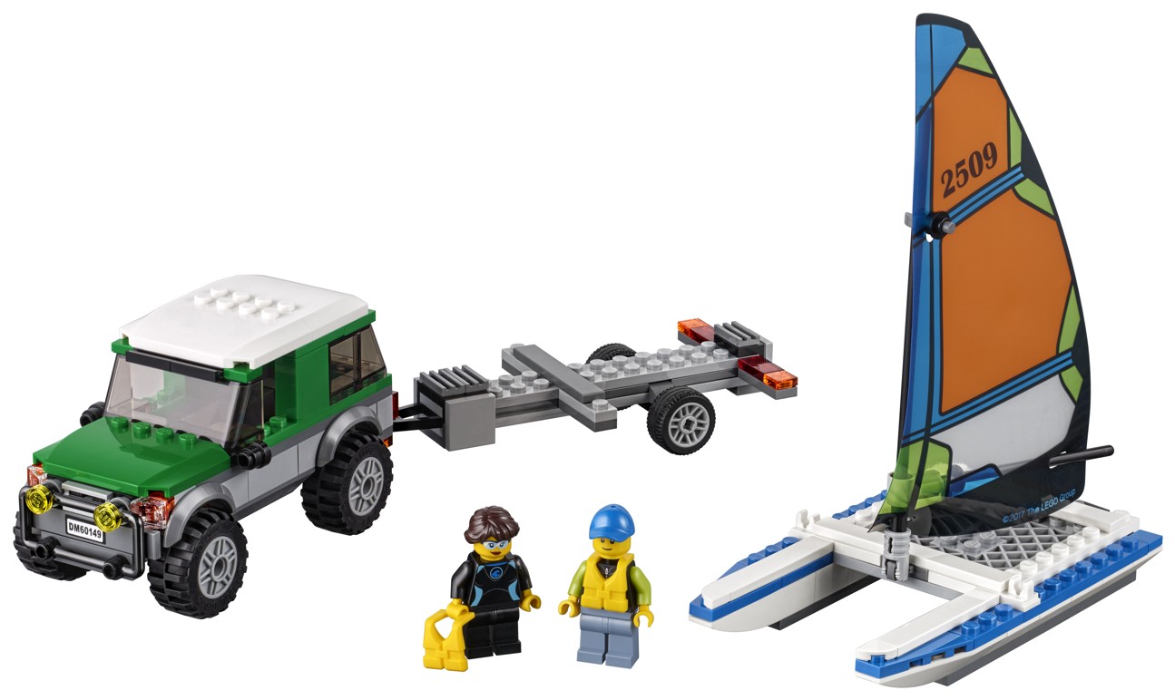 LEGO® City 60149, 4x4 s katamaránem