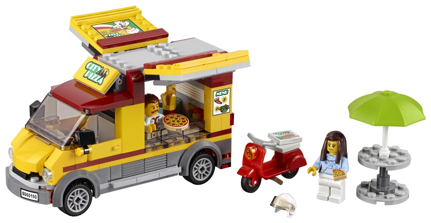 LEGO® City 60150, Dodávka s pizzou