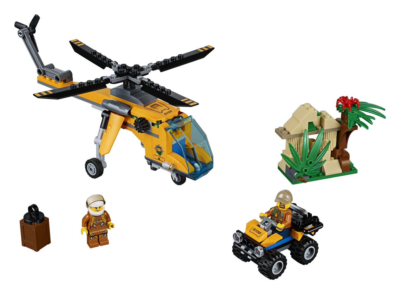 LEGO CITY 60158 Nákladní helikoptéra do džungle