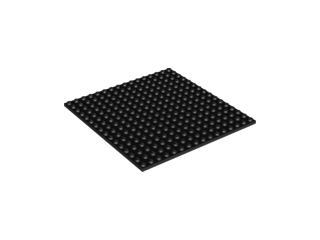 Plate 16*16 černá - black