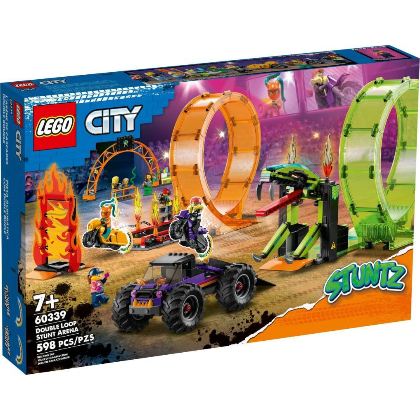 LEGO® CITY 60339 Kaskadérská dvojitá smyčka